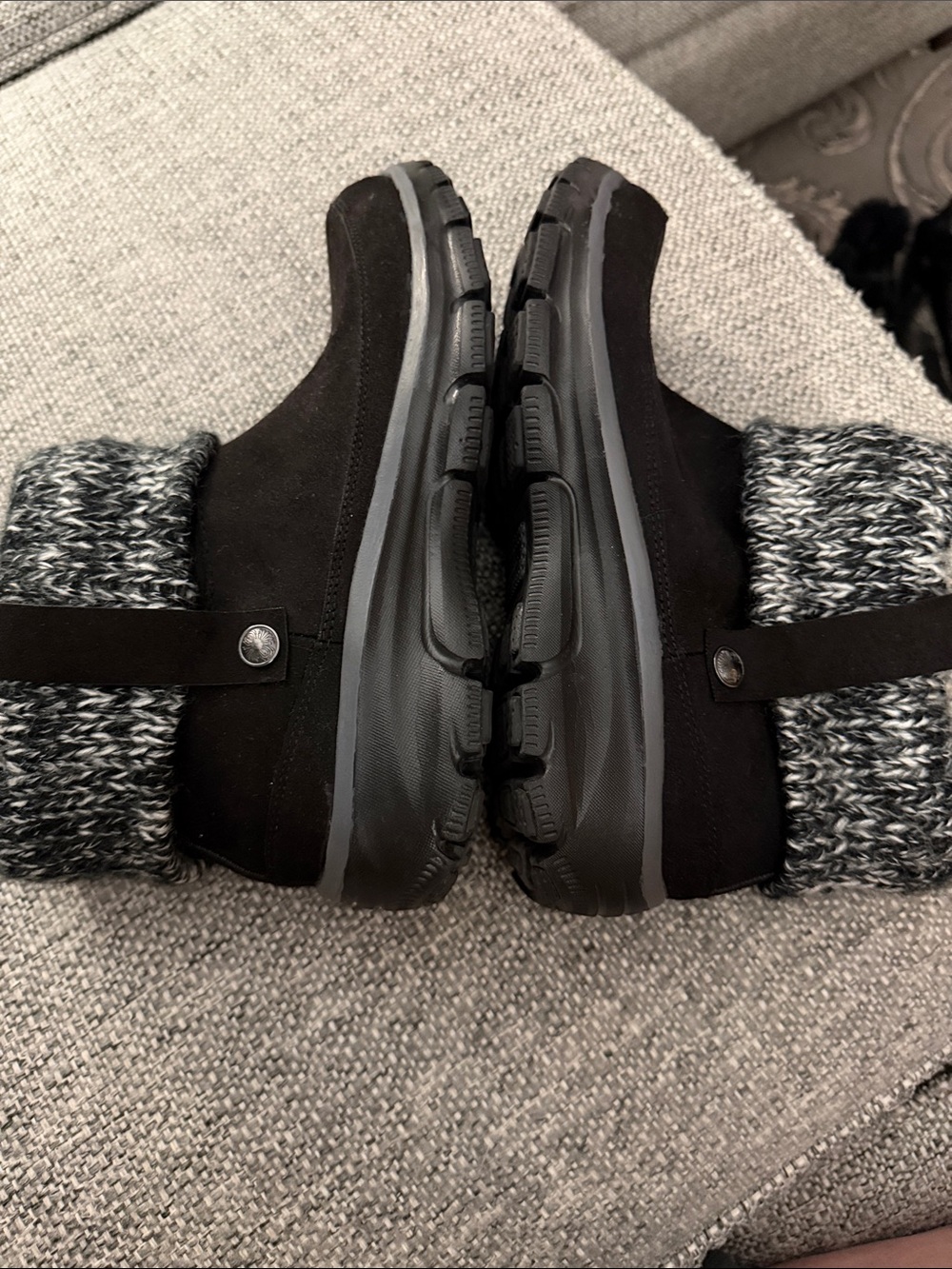 Skechers Easy Going Cozy Weather Black Ankle
Boots Knit Cuff  Size 6.5 - Picture 5 of 10